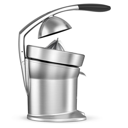 Sage - The Citrus Press Pro Spremiagrumi, Alluminio Spazzolato
