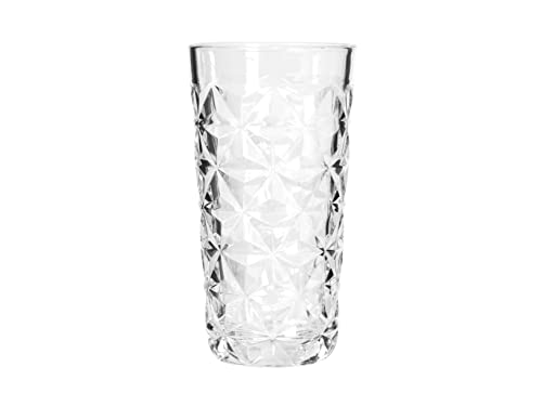 Pasabahce Estrella Set 4 Bicchieri Long Drink In Vetro, 36Cl, Trasparenti, Design Moderno Ed Elegante
