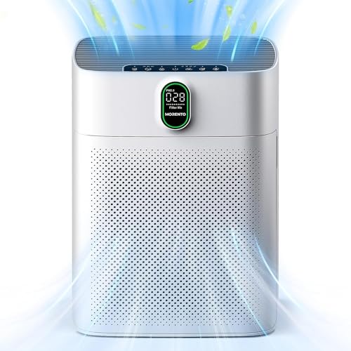 Morento Purificatore D'Aria Con Filtro Hepa, Filtro Hepa - Contro Il Dei Polveri Pollini Odori Cadr 300M³/H Modalità Timer, Per Camera Da Letto, Bagno