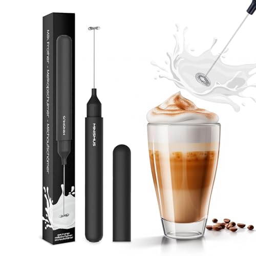 Minismus Montalatte Elettrico, Cappuccinatore Elettrico, Montalatte Elettrico Cappuccino, Perfetto Per Cucina O Viaggio, Leggero, Facile Da Usare E Co