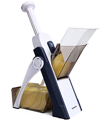 Supmakin Mandolina Di Verdure, Spessore Regolabile Patate Affettatrice Cipolla Chopper Kitchen Chopping Artifact Multifunzionale Cutte