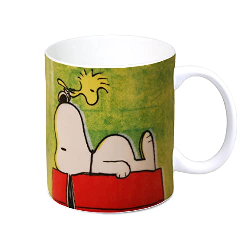 Logoshirt® Peanuts I Snoppy & Woodstock I Authentic Peanuts I Tazza Da Caffè In Porcellana, 300 Ml I Lavabile In Lavastoviglie I In Confezione Regalo