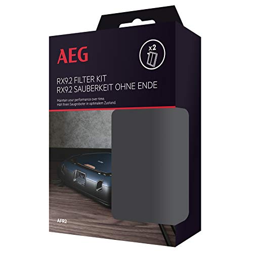 Aeg Afr2 - Set Di Filtri Per Rx9-2 (Confezione Doppia, 2 Filtri Xxl Lavabili, Filtraggio Ottimale, Facile Da Pulire, Cambio Regolare Del Filtro, Cattu