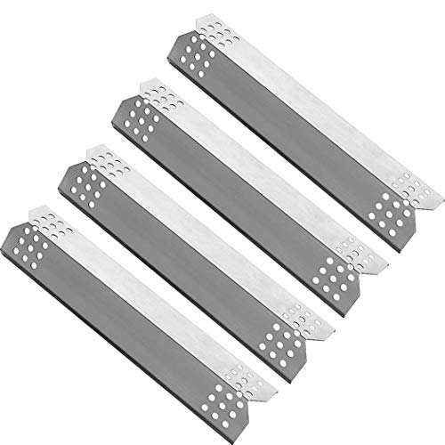 Lokhing 97371 (4 Pezzi) Piastre Riscaldanti In Acciaio Inox Per Modelli Sochef, Campingaz, Char-Broil, Cclife E Altri Modelli Di Grill A Gas