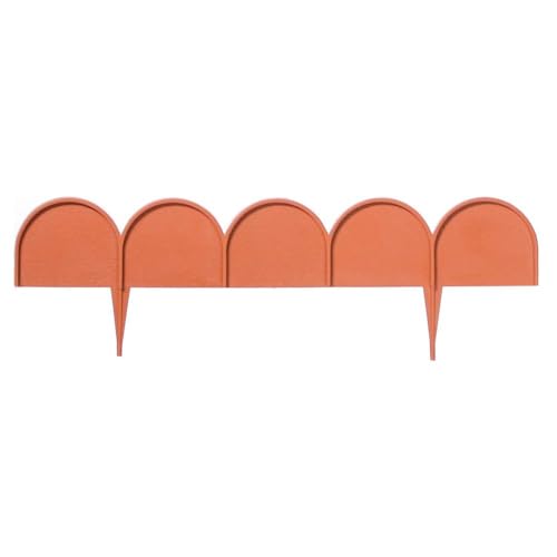Garden Bordure Prosperplast "Garder Line" 20 Pezzi Di Plastica 10 X 10 X 0,09 Metri In Terracotta