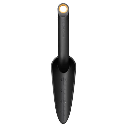 Fiskars Trapiantatore Per Piantare E Trapiantare, Solid, Lunghezza: 28 Cm, Nero/Arancione, Fibercomp/Acciaio Di Qualità, 1072101