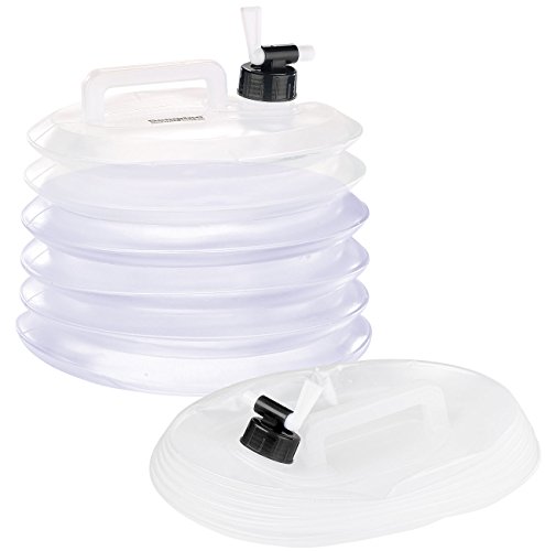 Semptec Urban Survival Technology Contenitori Da Campeggio Pieghevole: Tanica D'Acqua Pieghevole Con Rubinetto, 15 Litri, Il Giro, Per L'Acqua Potabil