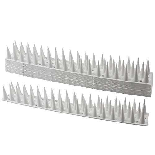 Exleco Bird Defense, 14Pcs Anti Piccioni Système 4,6 Meter 3 File De Dissuasore Uccelli Di Plastica Per Animali, Gatti. Passeri, Piccioni, Davanzali,