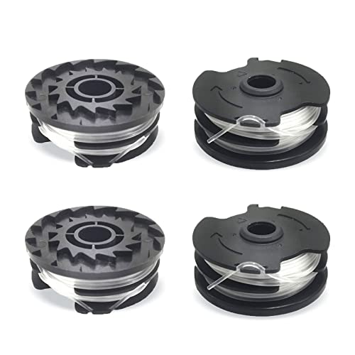 Viilich 4 Bobine Di Filo Di Ricambio Per Lidl Parkside, Bobina Di Ricambio Per Decespugliatore Lidl Parkside Trimmer Prta 20-Li A1, B2, C3; Prt 550 A1