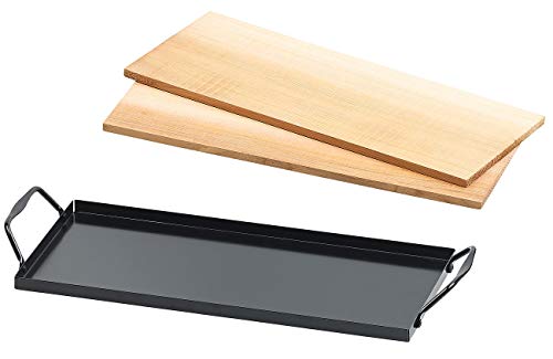 Rosenstein & Söhne Accessori Per Barbecue: 2 Taglieri In Cedro Per Barbecue A Carbone E A Gas, Con Struttura In Metallo (Bordo Di Incenso, Incenso Tav