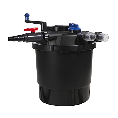 Aquaforte Filtro Pressione Gpf-20000 (36 Watt), Potenza 36 Watt, Tensione 230 V, Frequenza 50 Hz, Ingresso/Uscita 32/38 Mm, Adatto Per Stagni Ornament