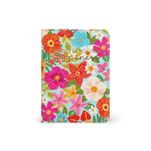 Legami - Porta Passaporto Con Fiori, Passport Holder Portafoglio Per Viaggiare, Custodia Per Passaporto, 1 Tasca Per Passaporto, 4 Tasche Per Carte, P