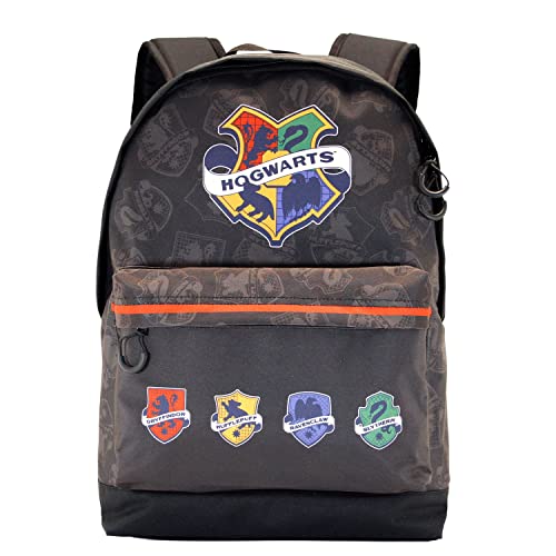 Harry Potter College-Zaino Hs Fan, Grigio, 30 X 43 Cm, Capacità 22 L