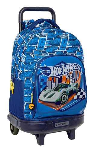 Hot Wheels Sonny - Zaino Grande Con Ruote, Compatto, Rimovibile, Ideale Per Bambini Di Diverse Età, Comodo E Versatile, Qualità E Resistenza, 33 X 22