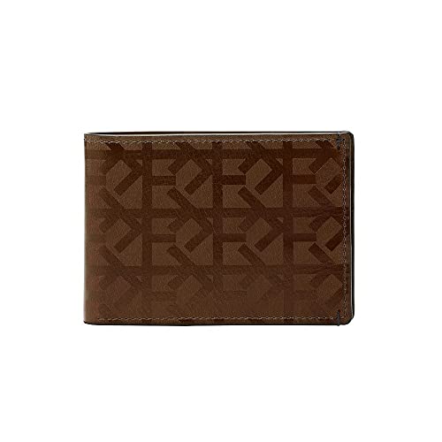 Fossil - Portafoglio Uomo Bronson Con Tasca Frontale In Pelle Marrone Ml4460210