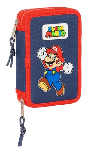 Super Mario World – Astuccio Scolastico Per Bambini, Con 28 Utensili Inclusi, Ideale Per Bambini Dai 5 Ai 14 Anni, Comodo E Versatile, Qualità E Resis