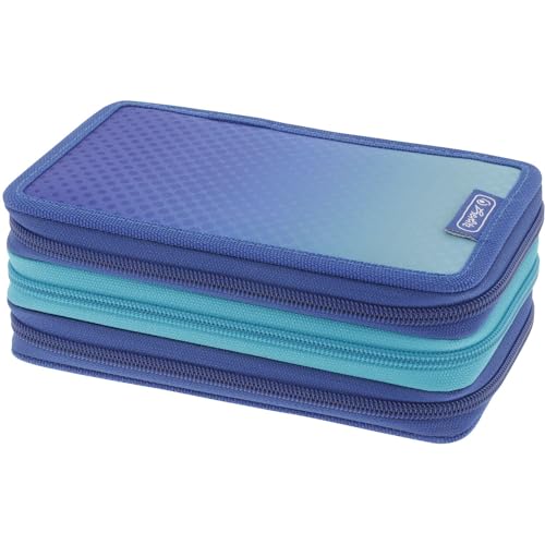 Herlitz Custodia Tricase 31 Pezzi Dip Dye Blue/Turchese, Blu