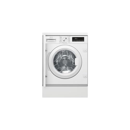 Neff W6441X1 8Kg Einbau Waschmaschine, 60Cm Breit, 1400 U/Min, Speed Perfect, Unwuchtkontrolle, Mengenerkennung, Aquastop, Weiß
