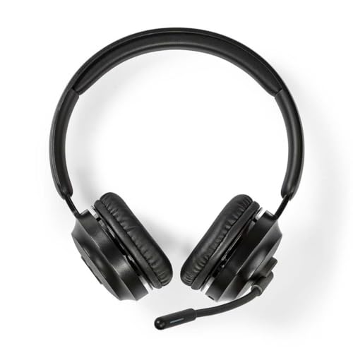 Nedis Cuffie Per Pc | On Orecchio | Stereo | Bluetooth | Microfono Pieghevole | Nero