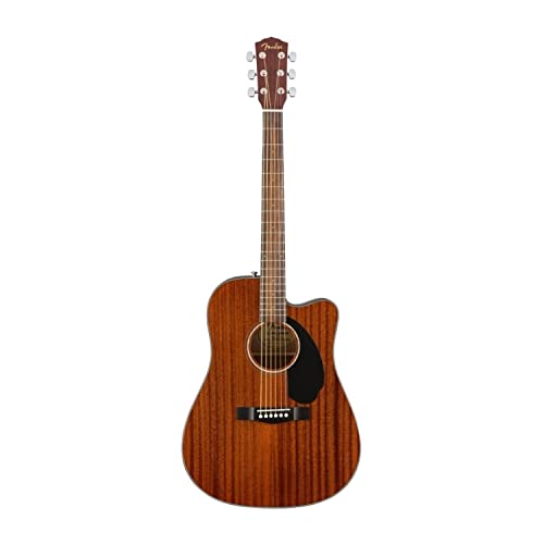Fender Cd-60Sce Dreadnought Chitarra Acustica Elettrificata, Mogano Naturale