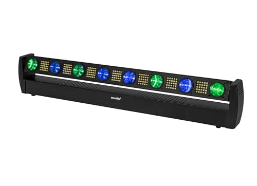 Eurolite Barra Led Bar-8 Swing Qcl | Barra Effetto Luce Led Inclinabile Con 8 Proiettori E Effetto Stroboscopico