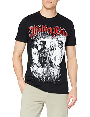 Rock Off - Maglietta, Manica Corta, Uomo, Nero (Black), L