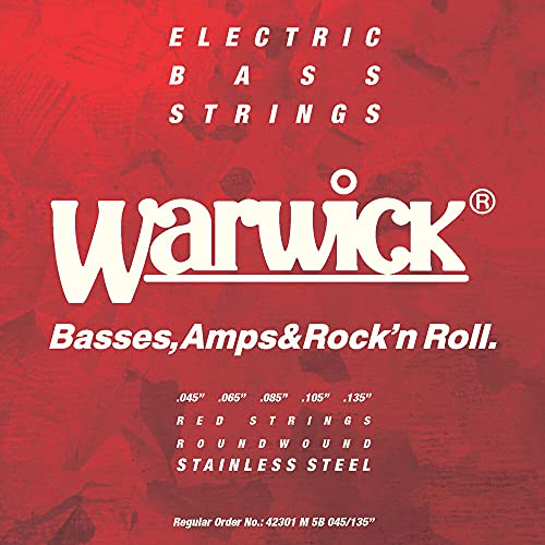 Warwick Redlabel 045 – 135, 5 Corde Corde Per Basso Elettrico