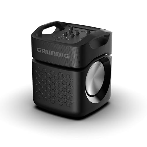 Grundig Party Hit Max Altoparlante Bluetooth, Scatola Musicale, 160 Watt Di Potenza Totale In Uscita, Portata Di 10 M, Durata Della Batteria Fino A 8