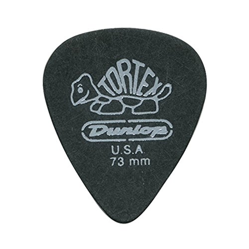 Dunlop Tortex Pitch Black Plettri Per Chitarra Confezione Da 72 .73 Mm