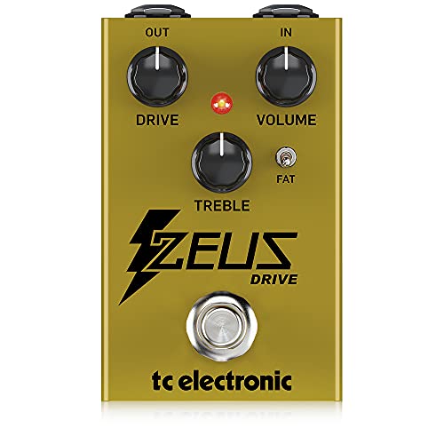 Tc Electronic Zeus Drive Overdrive Leggendario Pedale Dynamic Overdrive Boost Con Interruttore Fat Mod E Bypass Buffer Opzionale