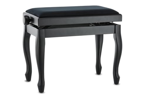 Gewa Panca Per Pianoforte Deluxe Classic Nero Opaco