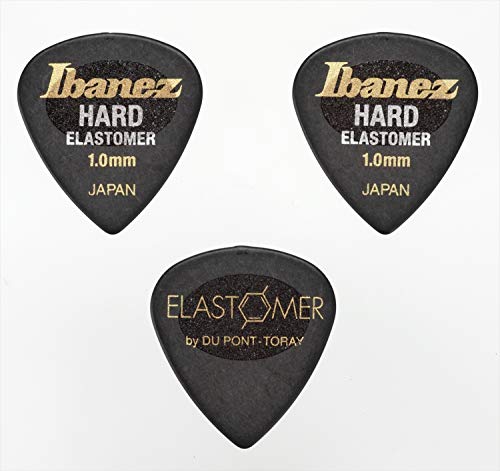 Ibanez Bel16Hd10Shbk - Plettri Morbidi In Elastomero, Colore: Nero Foschiato, Confezione Da 3