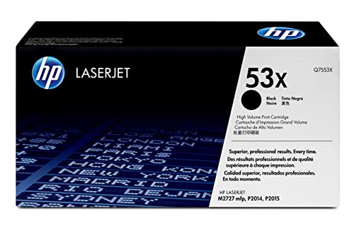 Hp 53X Q7553X, Cartuccia Toner Originale Hp Da 7000 Pagine, Compatibile Con Le Stampanti Hp Laserjet P2014, P2015, P2015N, P2015Dn, M2727 Nf E M2727 N