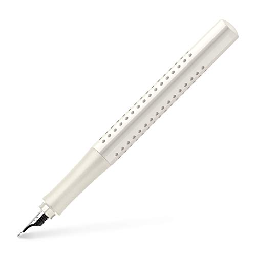 Faber-Castell Grip 2010 140822 Penna Stilografica, Bianco, Spessore F