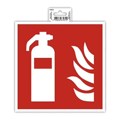 Exacompta - Ref. 67031E - 1 Pannello Autoadesivo Extinguisher - In Pvc Antiscivolo E Resistente Ai Raggi Uv - Dimensioni Pannello : 20 X 20 Cm - Color
