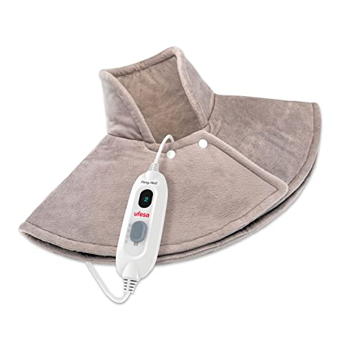 Ufesa Flexy Heat Nc Complex Cuscino Termico Elettrico Ergonomico 60X62 Cm, 100W, Microfibra Extramorbido, 3 Livelli Di Temperatura, Spegnimento Automa