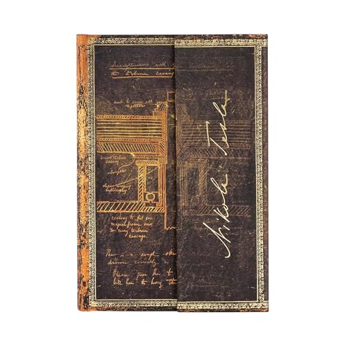 Paperblanks | Tesla, Bozzetto Di Una Turbina | Diari A Copertina Rigida | Mini | Bianco