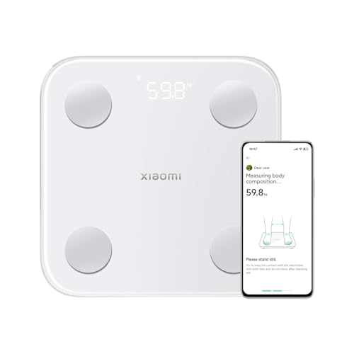 Xiaomi Body Composition Scale S400 - Bilancia Pesapersone Con Misurazione A Doppia Frequenza, 25 Indicatori Di Salute, Fino A 150 Kg E 100 G Di Precis