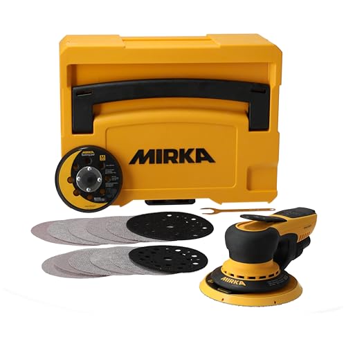 Mirka Deros Ii 5650 Levigatrice Eccentrica Con Aspirazione Centrale Con Cassetta Per Abrasivi A Strappo Ø 125 E 150Mm / Orbita 5.0Mm Levigatrice Orbit