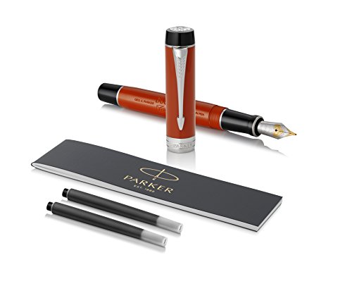 Parker Duofold Classic-Penna Stilografica, Pennino Medio, Multicolore
