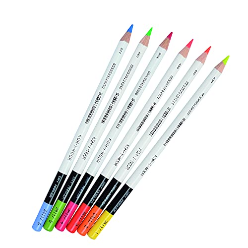 Koh-I-Noor 3415 - Evidenziatori A Matita, Blister Con 6 Colori