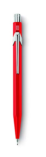 Caran D' Ache 844 Portamine Collezione Classic Line Porte-Mine Avec Gomme À Effacer Et Réservoir De Mines Rot