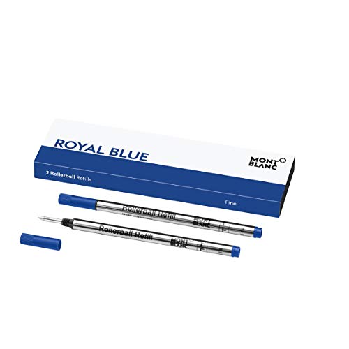 Montblanc - Ricariche Per Penna Rollerball Pf Colore Blu Reale, 2 X 1