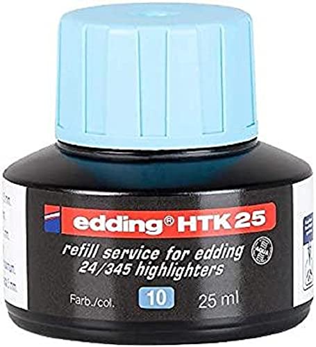 Edding Htk – Inchiostri 25, F. Edding High Lighter, 25 Ml, Azzurro