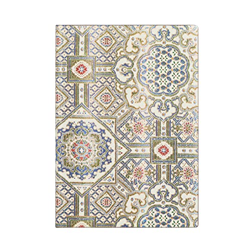 Paperblanks | Ashta | Flexi A Copertina Morbida | Midi | Bianco: Flexi Softcover, 100 Gsm, Ribbon Marker, Memento Pouch, Book Edge Printing, No Closur