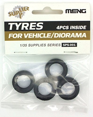 Meng Model 1:35 - Tyres For Vehicles/Diorama (4Pcs) (Mngsps-001)
