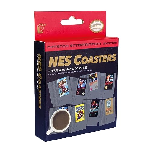 Nintendo Nes Cartuccia Sottobicchieri/Truciolato, Carta, Multicolore, 9 X 1 X 10 Cm