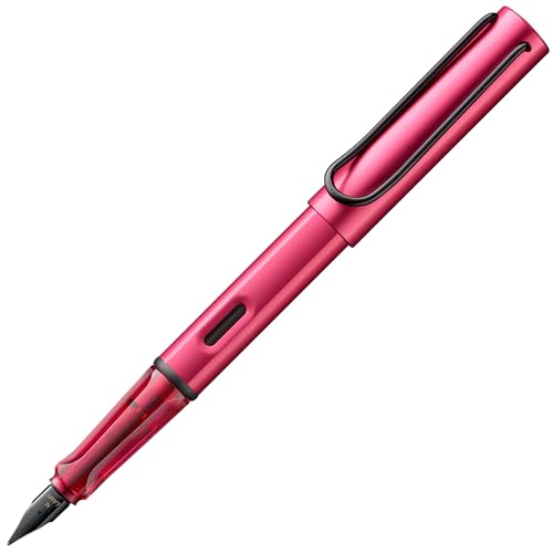 Lamy Al-Star D09 - Penna Stilografica Leggera In Alluminio Fiery, Con Impugnatura Ergonomica E Molla In Acciaio Lucido, Tratto Medio, Con Cartuccia D'