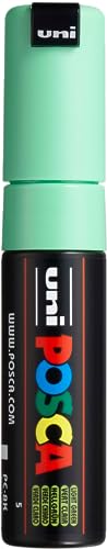 Uni-Ball 182666 - Marcatore Posca Con Punta Larga A Cuneo, Verde Chiaro