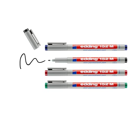 Edding 152 Marcatore Permanente Ohp Punta Tonda, Multicolore, Tratto 1 Mm